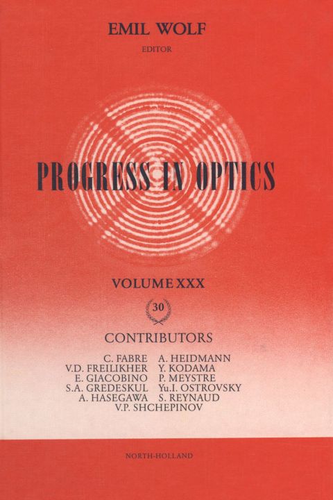 Cover image for book Progress in Optics Volume 30