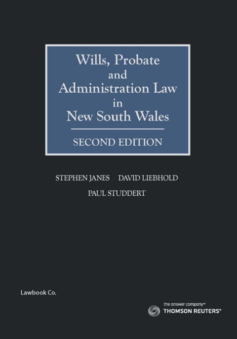 Cover image for book Wills, Probate & Administration Law in NSW
