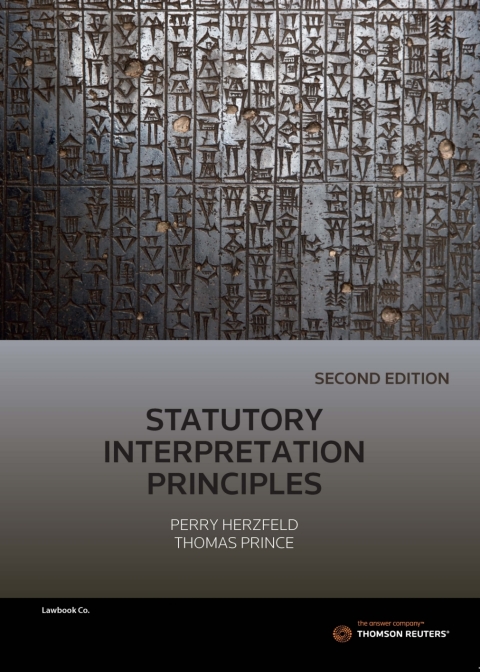 Cover image for book Statutory Interpretation Principles