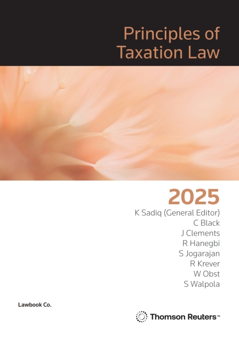 Cover image for book Principles of Taxation Law 2025