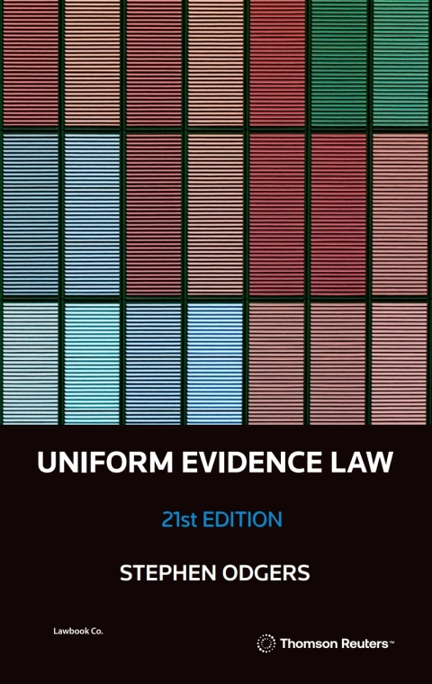 Cover image for book Uniform Evidence Law