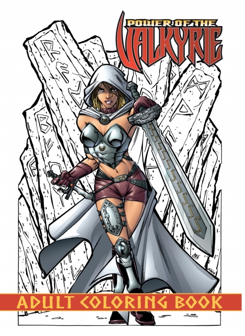 Cover image for book Power of the Valkyrie Adult Coloring Book
