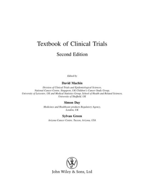 Cover image for book Textbook of Clinical Trials