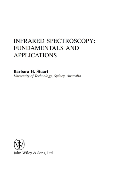 Cover image for book Infrared Spectroscopy