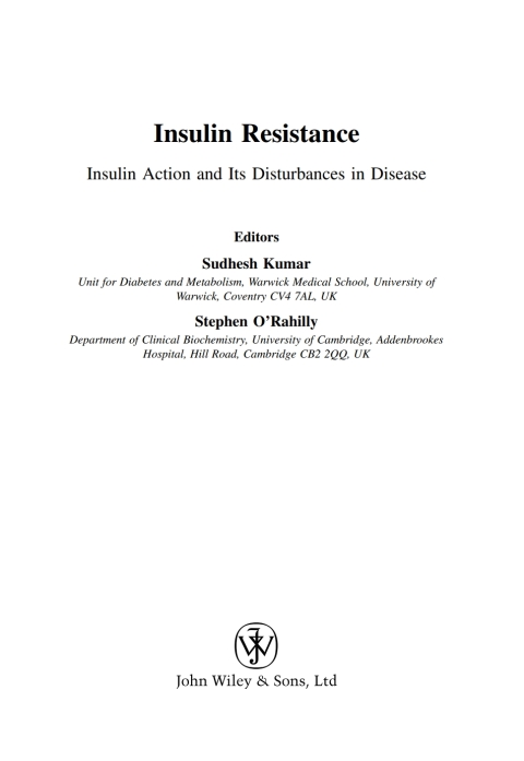 Cover image for book Insulin Resistance