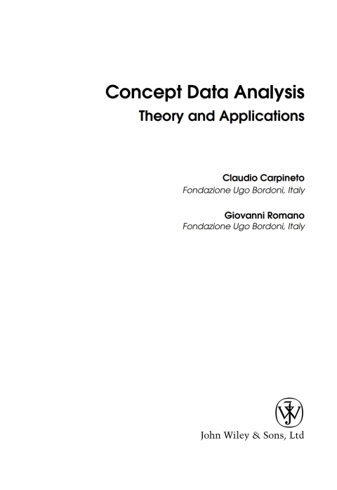 Cover image for book Concept Data Analysis