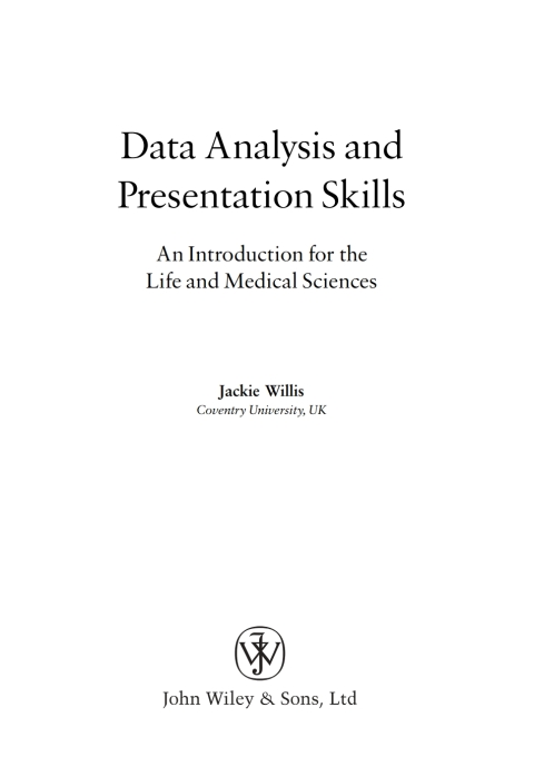 Cover image for book Data Analysis and Presentation Skills