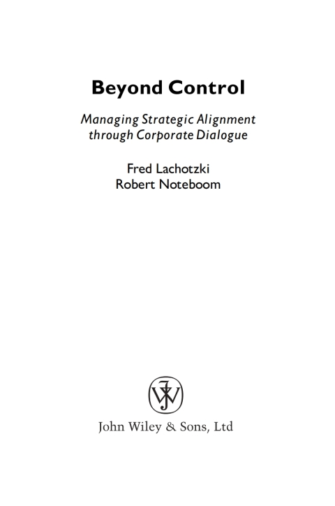 Cover image for book Beyond Control