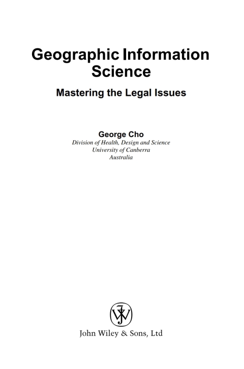 Cover image for book Geographic Information Science