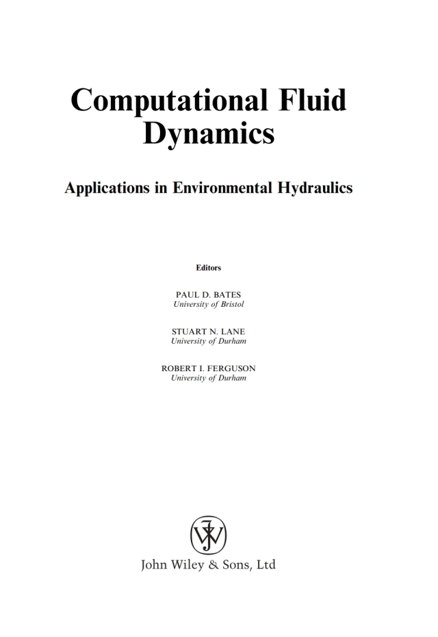 Computational Fluid Dynamics: Applications in Environmental Hydraulics