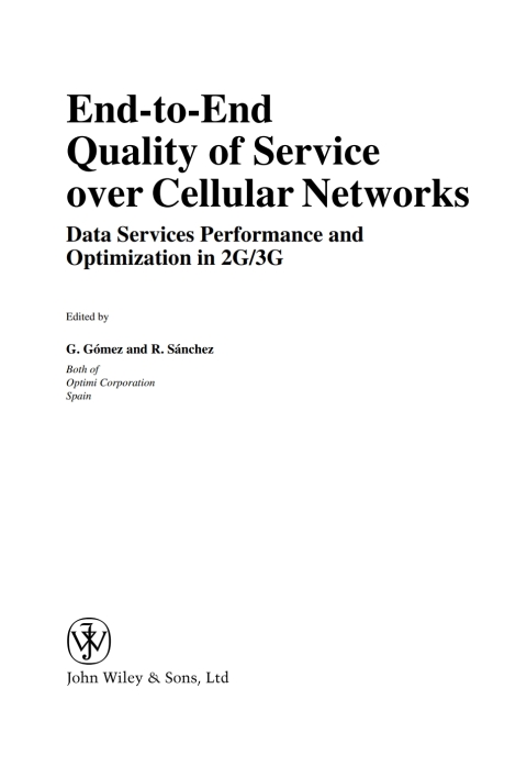 Cover image for book End-to-End Quality of Service over Cellular Networks