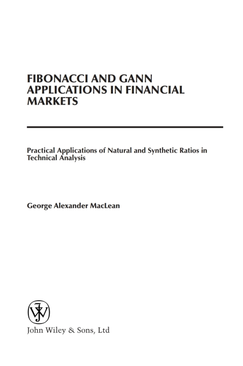 Cover image for book Fibonacci and Gann Applications in Financial Markets