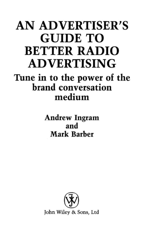 Cover image for book An Advertiser's Guide to Better Radio Advertising