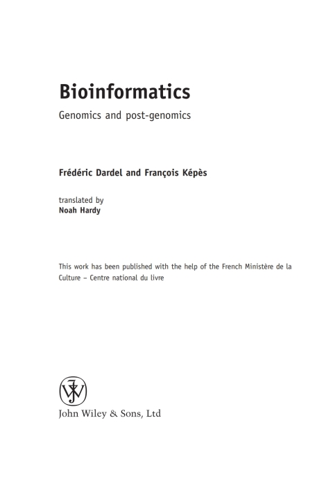 Cover image for book Bioinformatics
