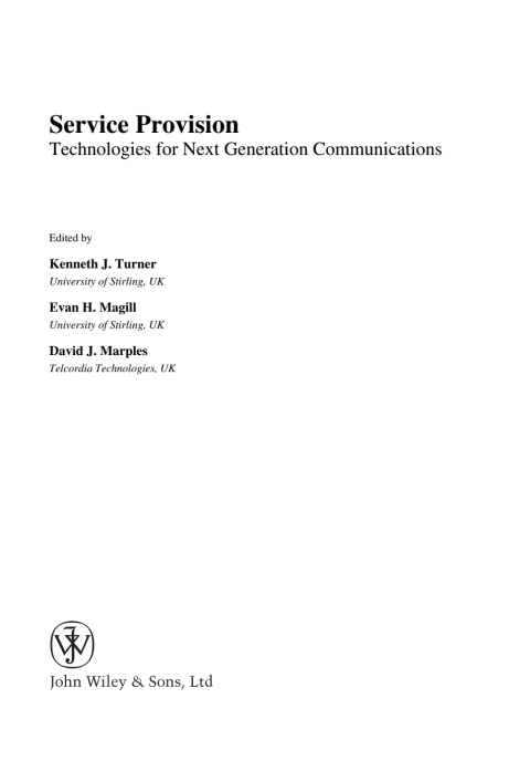 Cover image for book Service Provision