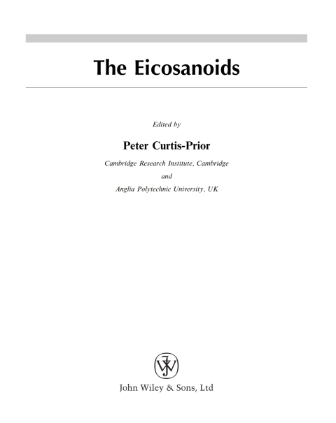 The Eicosanoids 