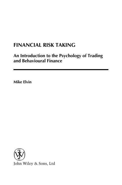 Cover image for book Financial Risk Taking