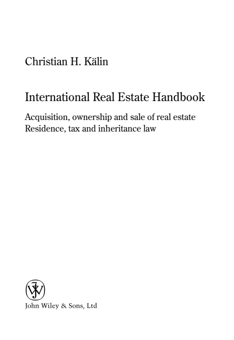 Cover image for book International Real Estate Handbook