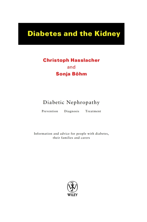 Cover image for book Diabetes and the Kidney