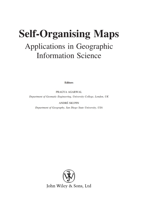 Cover image for book Self-Organising Maps