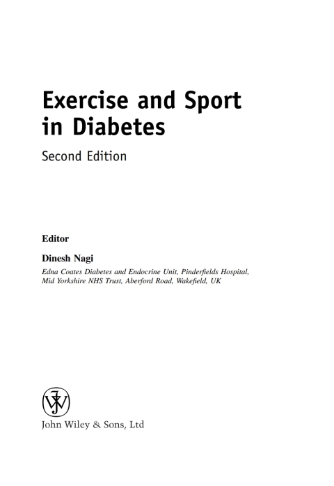 Cover image for book Exercise and Sport in Diabetes