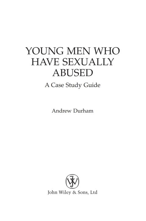 Cover image for book Young Men Who Have Sexually Abused