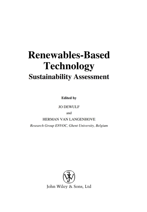 Cover image for book Renewables-Based Technology