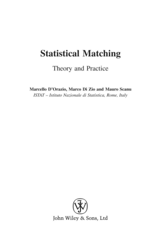 Statistical Matching