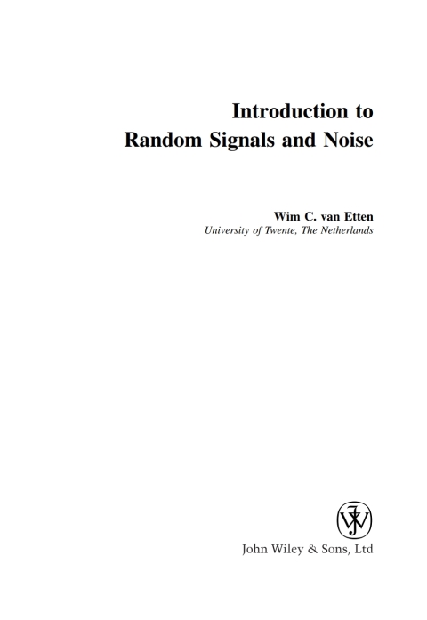 Cover image for book Introduction to Random Signals and Noise