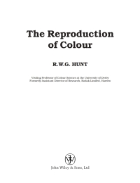 Cover image: The Reproduction of Colour 6th edition 9780470024256