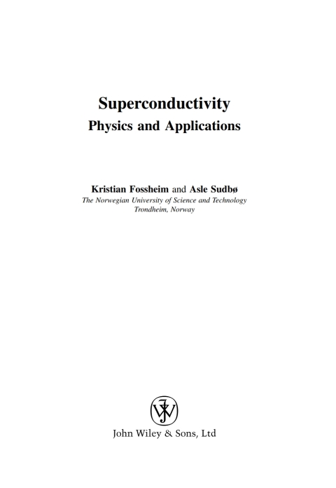 Cover image for book Superconductivity