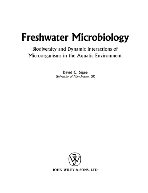 Cover image for book Freshwater Microbiology