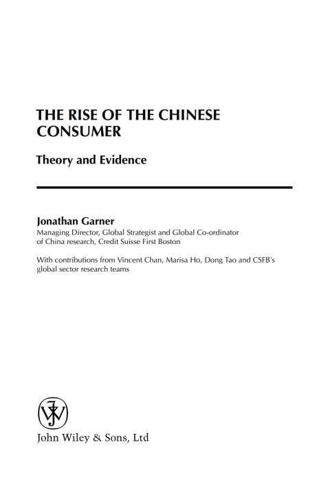 Cover image for book The Rise of the Chinese Consumer