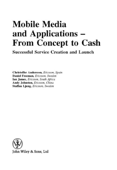 Cover image for book Mobile Media and Applications, From Concept to Cash
