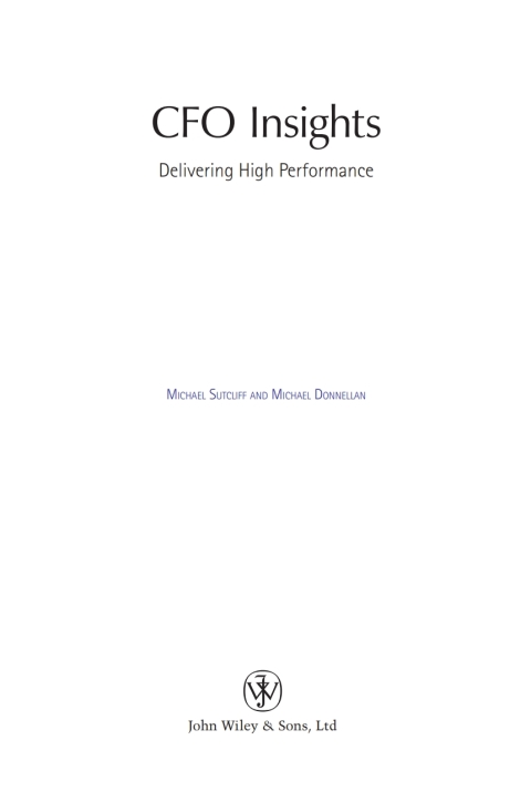 Cover image for book CFO Insights