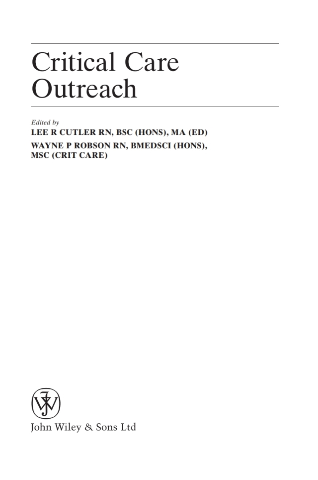 Critical Care Outreach