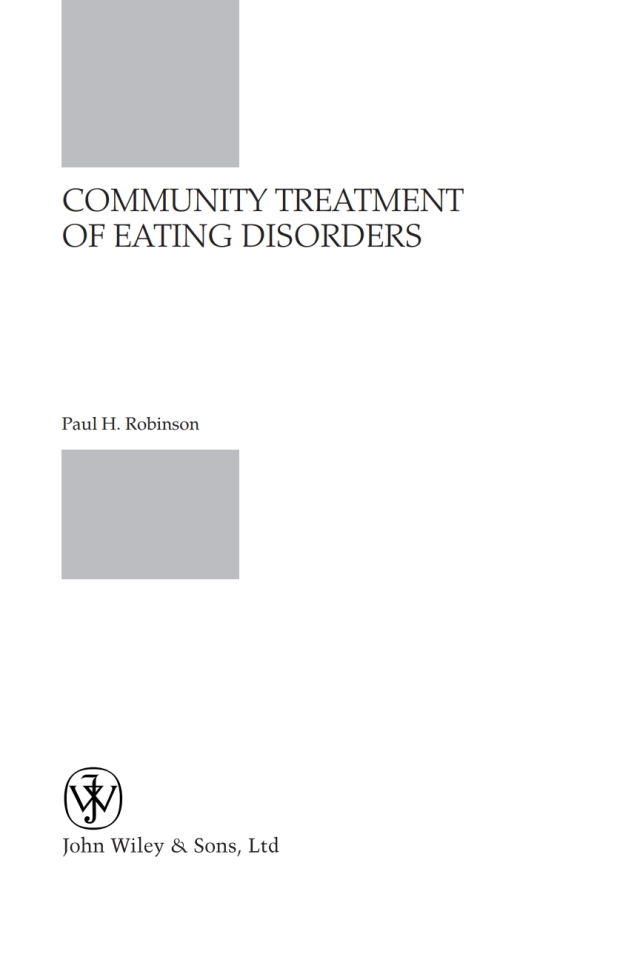 Community Treatment of Eating Disorders