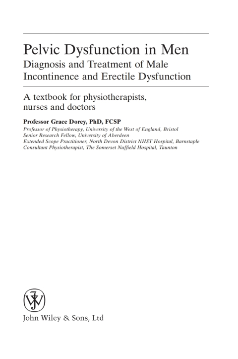 Cover image for book Pelvic Dysfunction in Men