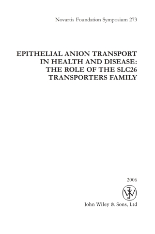 Epithelial Anion Transport in Health and Disease: The Role of the SLC26 Transporters Family