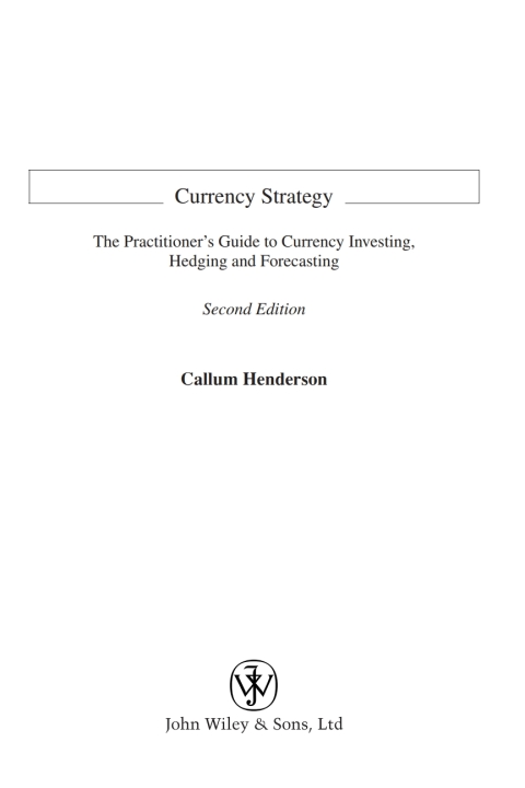 Cover image for book Currency Strategy