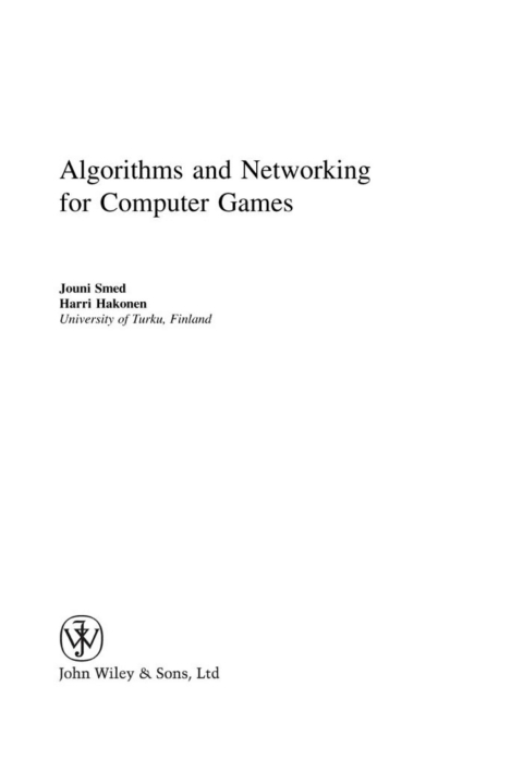 Cover image for book Algorithms and Networking for Computer Games