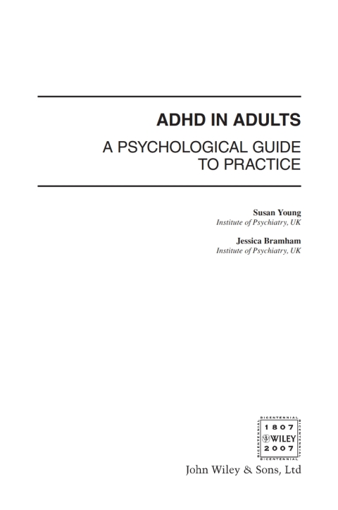 Cover image for book ADHD in Adults
