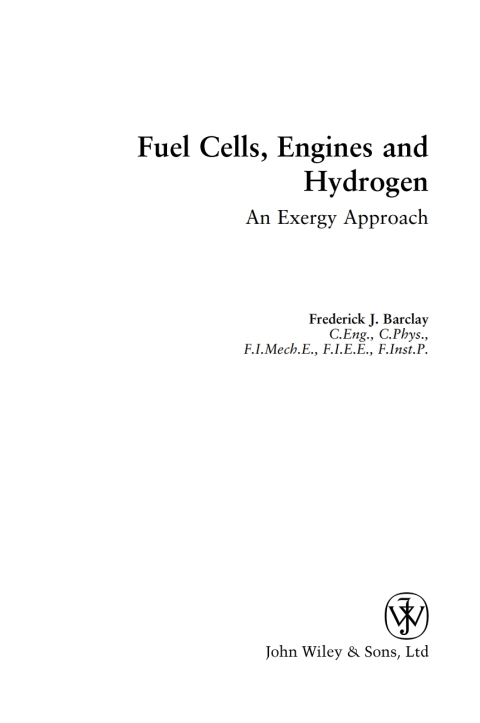 Cover image for book Fuel Cells, Engines and Hydrogen