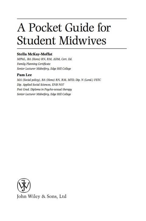 Cover image for book A Pocket Guide for Student Midwives