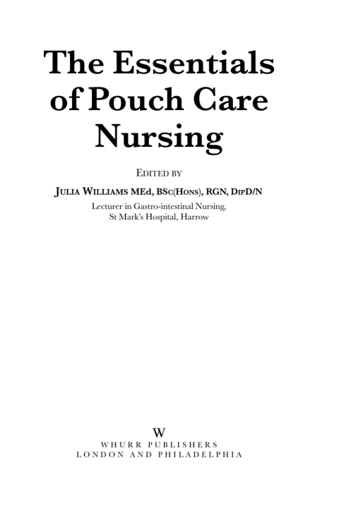 Cover image for book The Essentials of Pouch Care Nursing