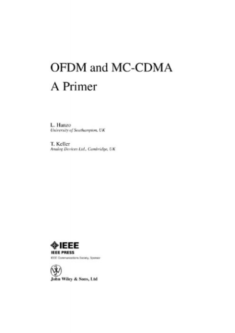 OFDM and MC-CDMA 