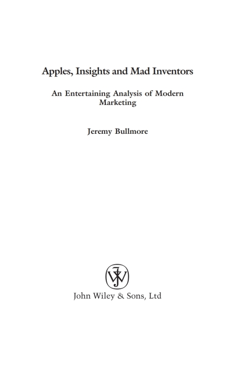 Cover image for book Apples, Insights and Mad Inventors