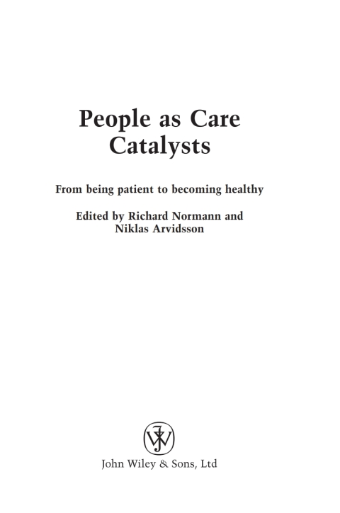 Cover image for book People as Care Catalysts
