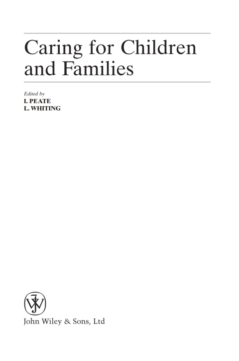 Cover image for book Caring for Children and Families