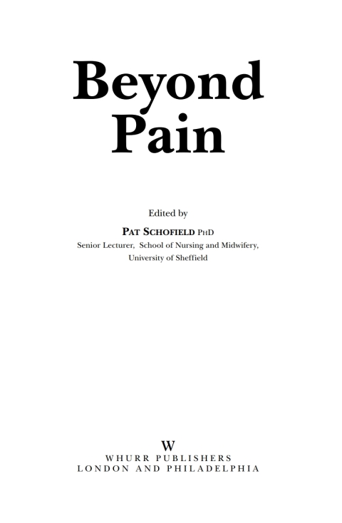 Cover image for book Beyond Pain